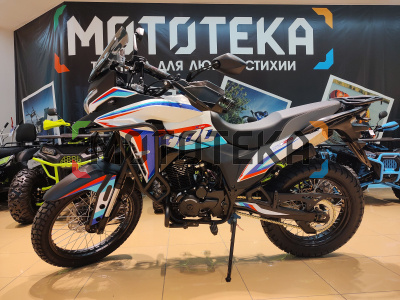 Мотоцикл кроссовый / эндуро Regulmoto (Регулмото) XADV белый/синий с ПТС