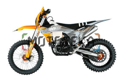 Мотоцикл кроссовый / эндуро Zuumav (Зуумав) K9 YBS-300 серый/оранжевый