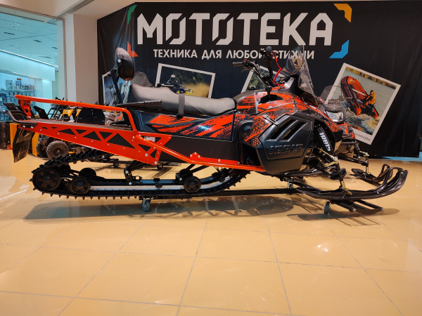 Снегоход Irbis (Ирбис) SF 200 SL Super Long чёрный/красный с ПСМ | Мототека