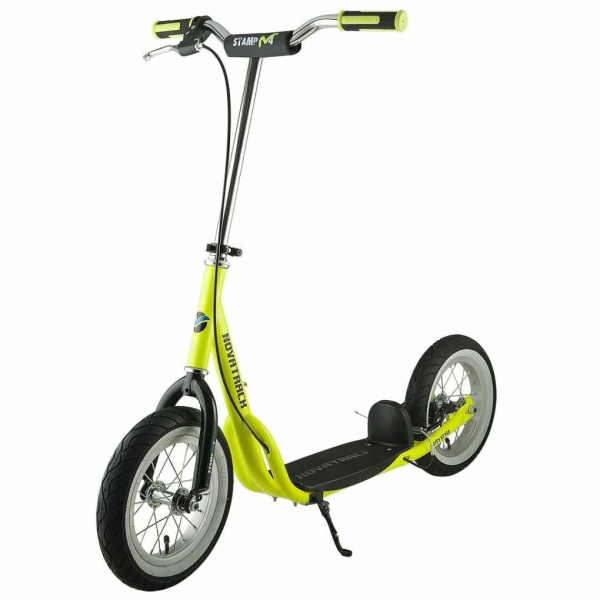 Самокат Novatrack (Новатрак) STAMP N4 салатовый